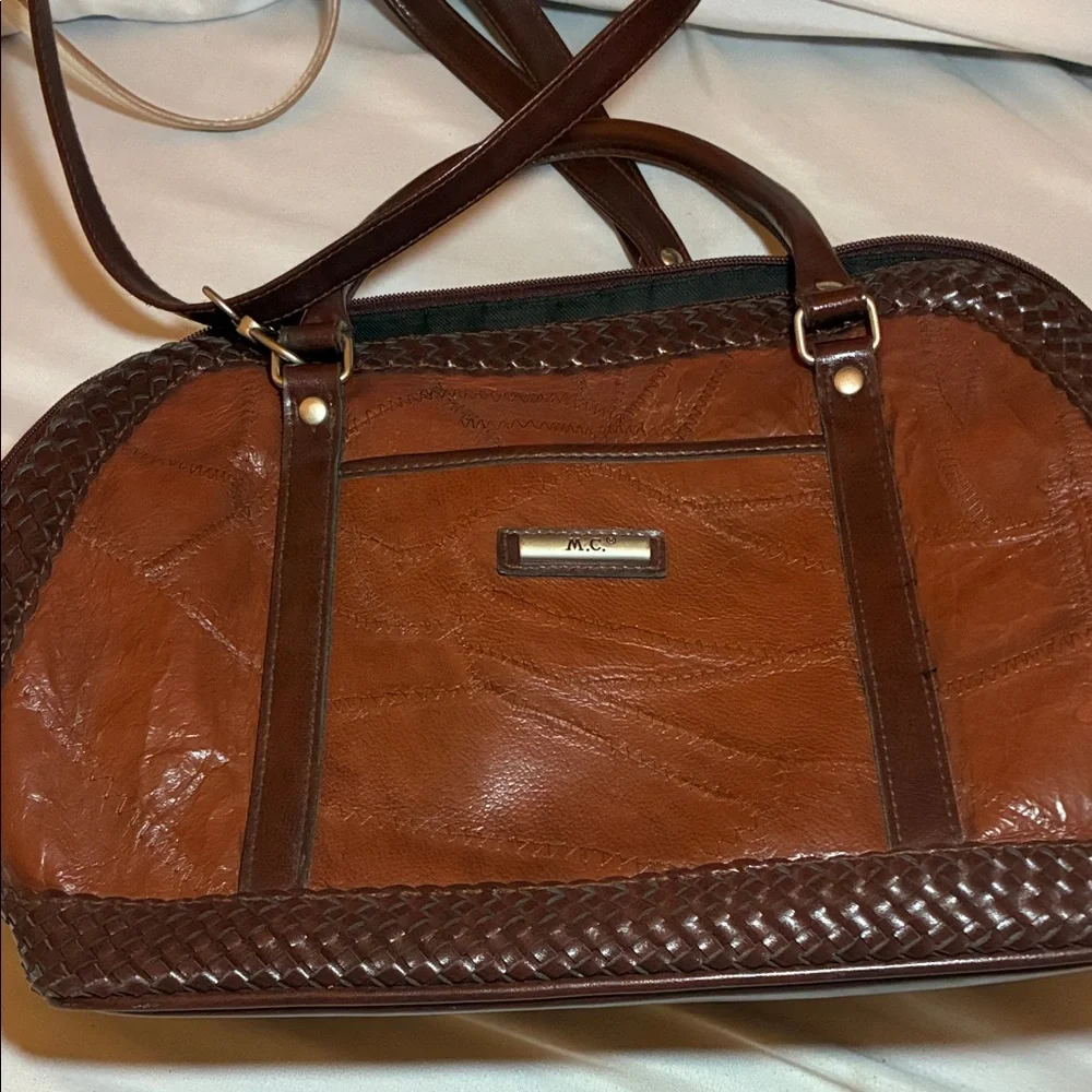 MC Cognac Leather‎ Satchel